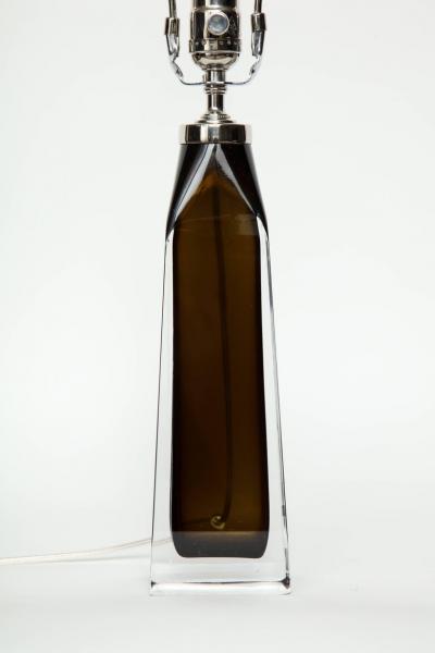  Orrefors Orrefors Dark Olive Crystal Lamps