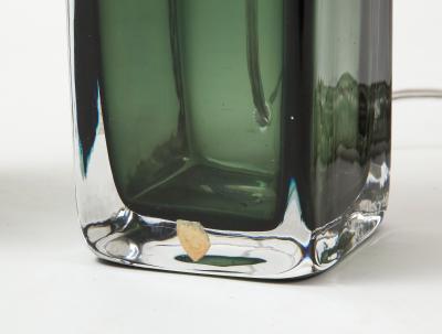  Orrefors Orrefors Forest Green Bottle Form Lamps