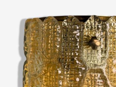  Orrefors Orrefors Swedish Modern Brass Glass Wall Light Sweden 1960s