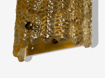  Orrefors Orrefors Swedish Modern Brass Glass Wall Light Sweden 1960s