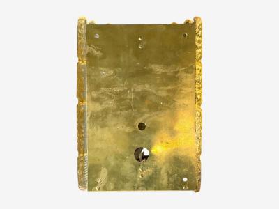  Orrefors Orrefors Swedish Modern Brass Glass Wall Light Sweden 1960s
