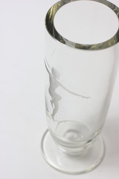  Orrefors Orrefors Vase with Dancer c 1940 Sweden