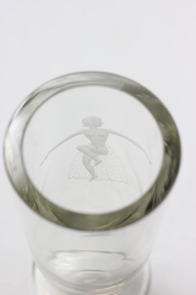  Orrefors Orrefors Vase with Dancer c 1940 Sweden