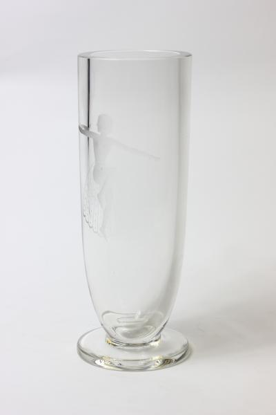  Orrefors Orrefors Vase with Dancer c 1940 Sweden