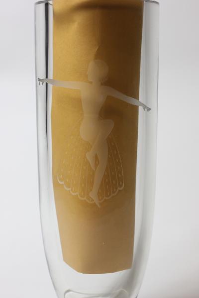  Orrefors Orrefors Vase with Dancer c 1940 Sweden