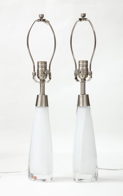  Orrefors Orrefors White Crystal Lamps