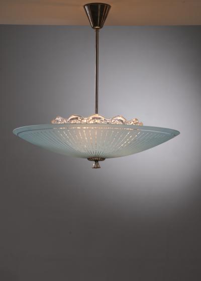  Orrefors Orrefors frosted glass pendant lamp