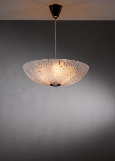  Orrefors Orrefors striped glass pendant