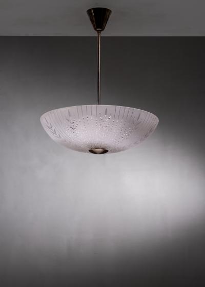  Orrefors Orrefors striped glass pendant