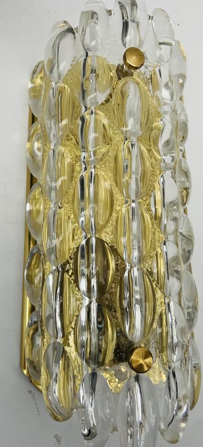  Orrefors Pair of Carl Fagerland Orrefors Swedish Mid Century Crystal Wall Lights