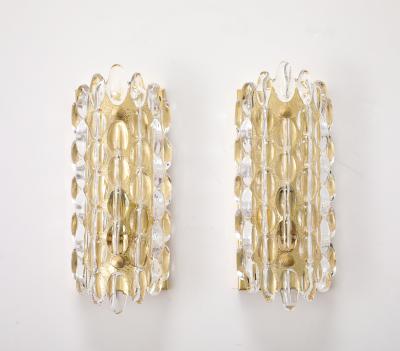  Orrefors Pair of Crystal Sconces by Carl Fagerliund for Orrefors 2 Pairs available 