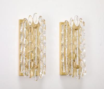 Orrefors Pair of Crystal Sconces by Carl Fagerliund for Orrefors 2 Pairs available 