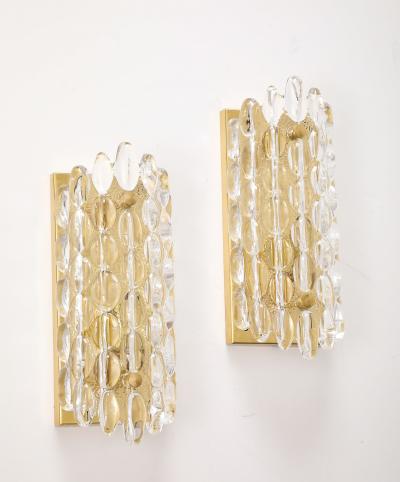  Orrefors Pair of Crystal Sconces by Carl Fagerliund for Orrefors 2 Pairs available 
