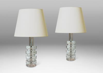  Orrefors Pair of Table Lamps by Carl Fagerlund for Orrefors
