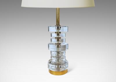  Orrefors Pair of Table Lamps by Carl Fagerlund for Orrefors