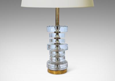  Orrefors Pair of Table Lamps by Carl Fagerlund for Orrefors