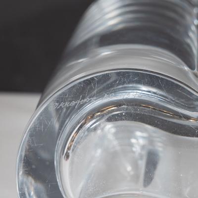  Orrefors Scandinavian Mid Century Modern Translucent Glass Vase by Orrefors