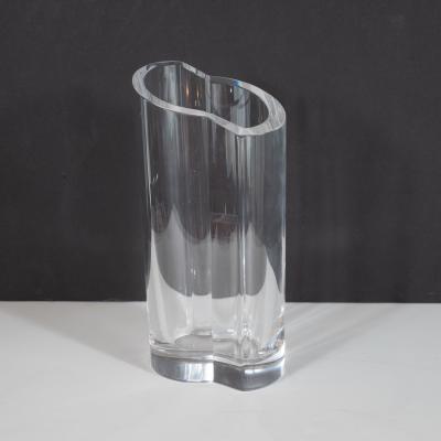  Orrefors Scandinavian Mid Century Modern Translucent Glass Vase by Orrefors