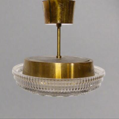  Orrefors Small Pendant Light attributed to Carl Fargerlund for Orrefors 1960s Sweden