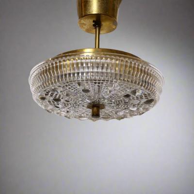 Orrefors Small Pendant Light attributed to Carl Fargerlund for Orrefors 1960s Sweden