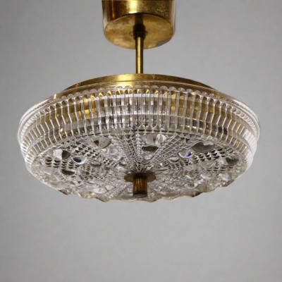  Orrefors Small Pendant Light attributed to Carl Fargerlund for Orrefors 1960s Sweden