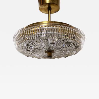  Orrefors Small Pendant Light attributed to Carl Fargerlund for Orrefors 1960s Sweden