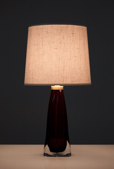  Orrefors Swedish Midcentury Table Lamps by Carl Fagerlund for Orrefors