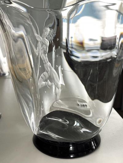  Orrefors Vase Nude Man with Harp