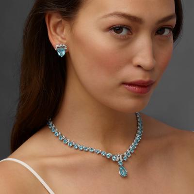  Oscar Heyman Brothers Oscar Heyman Mid Century Aquamarine Suite