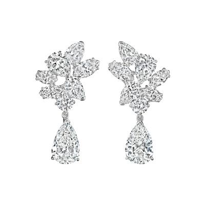  Oscar Heyman Brothers Oscar Heyman Mid Century Diamond Earrings