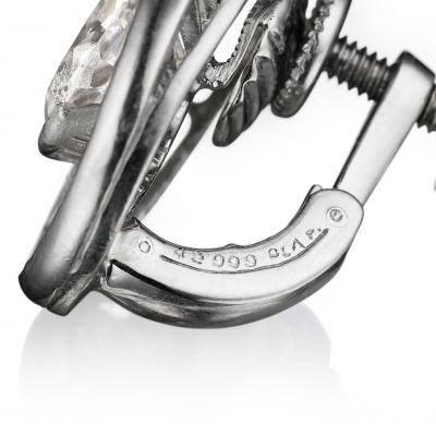  Oscar Heyman Brothers Oscar Heyman Mid Century Diamond Earrings