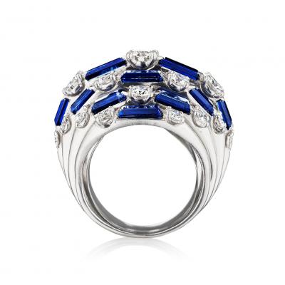  Oscar Heyman Brothers Oscar Heyman Mid Century Sapphire Ring