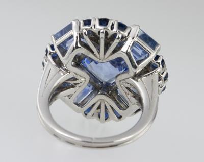  Oscar Heyman Brothers Oscar Heyman Natural Sapphire Diamond Ring
