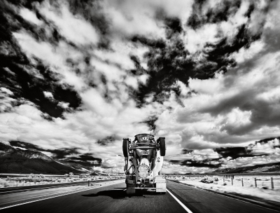  Osceola Refetoff Transit Mixer Infrared Exposure Highway 395 South of Bishop