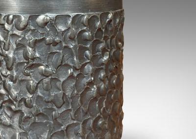  Oslo Metallvarefabrikk Brutalist Lidded Jar by Oslo Metallvarefabrikk