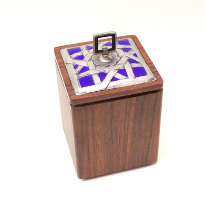  Ottaviani Silver and enamel box by Ottaviani Italy