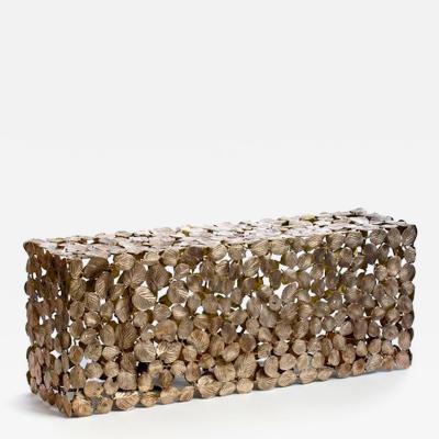  Outcaststudios Winter Hazel Leaf Bench