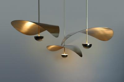  Ovature Studios Bonnie Cluster 1 3 Medium Singles Contemporary LED Chandelier