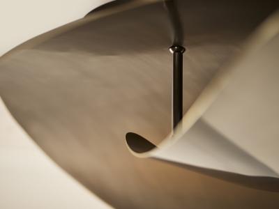  Ovature Studios Bonnie Flushmount Small Handmade LED Ceiling in Brass Bronze or Nickel