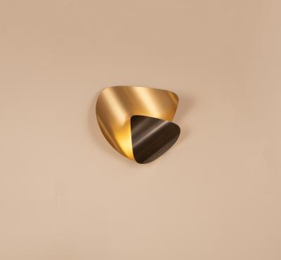 Ovature Studios Bonnie Sconce Handmade LED Wall lamp in Brass Bronze or Nickel