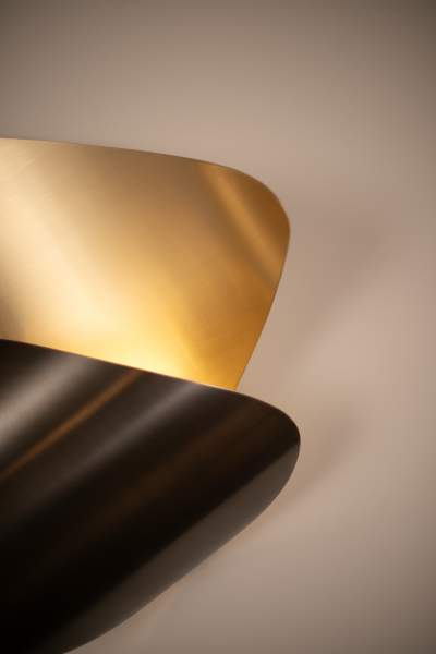  Ovature Studios Bonnie Sconce Handmade LED Wall lamp in Brass Bronze or Nickel