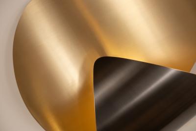  Ovature Studios Bonnie Sconce Handmade LED Wall lamp in Brass Bronze or Nickel
