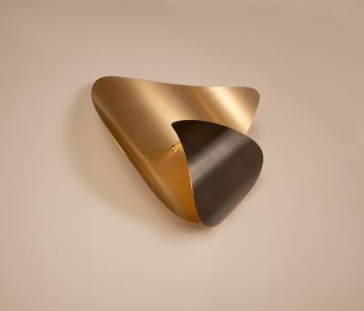  Ovature Studios Bonnie Sconce Handmade LED Wall lamp in Brass Bronze or Nickel