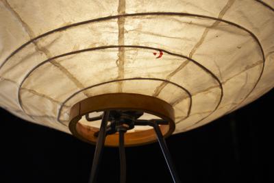  Ozeki Co Washi Paper and Bamboo Akari 10DA Floor Lamp by Isamu Noguchi 1950s