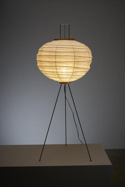  Ozeki Co Washi Paper and Bamboo Akari 10DA Floor Lamp by Isamu Noguchi 1950s