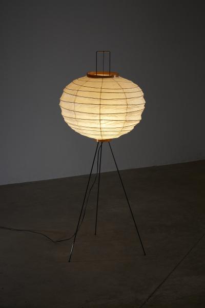  Ozeki Co Washi Paper and Bamboo Akari 10DA Floor Lamp by Isamu Noguchi 1950s