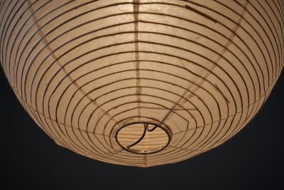  Ozeki Co Washi Paper and Bamboo Akari 30A Pendant by Isamu Noguchi 1950s
