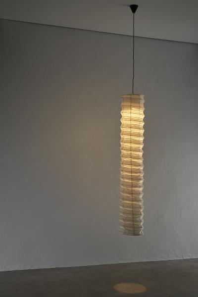  Ozeki Co Washi Paper and Bamboo Akari L Pendant Lamp by Isamu Noguchi 1951