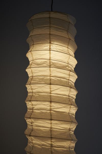  Ozeki Co Washi Paper and Bamboo Akari L Pendant Lamp by Isamu Noguchi 1951