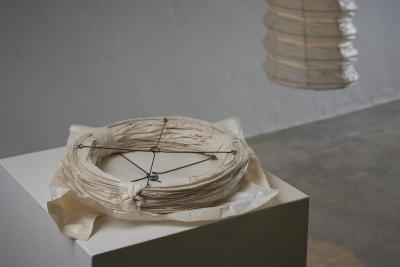  Ozeki Co Washi Paper and Bamboo Akari L Pendant Lamp by Isamu Noguchi 1951